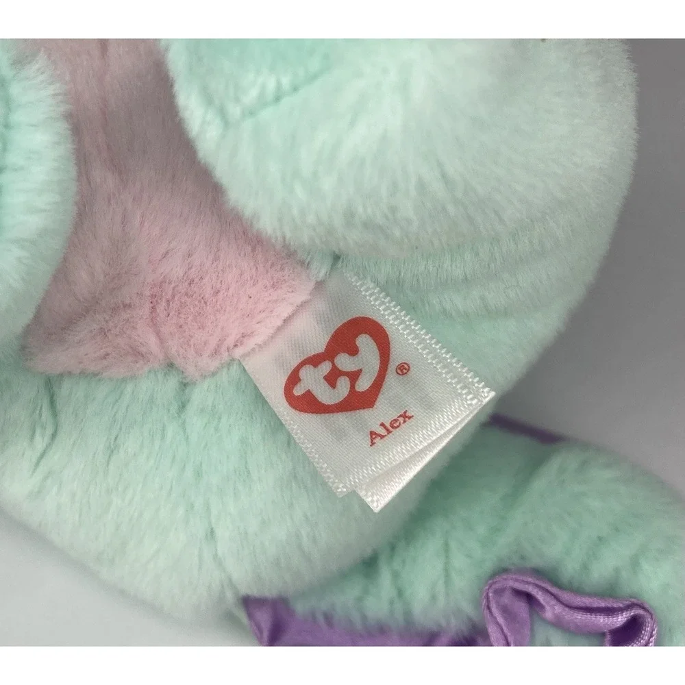Ty Beanie Baby Bellies - ALEX the Pastel Axolotl (6 inch) Stuffed Plush Toy MWMT